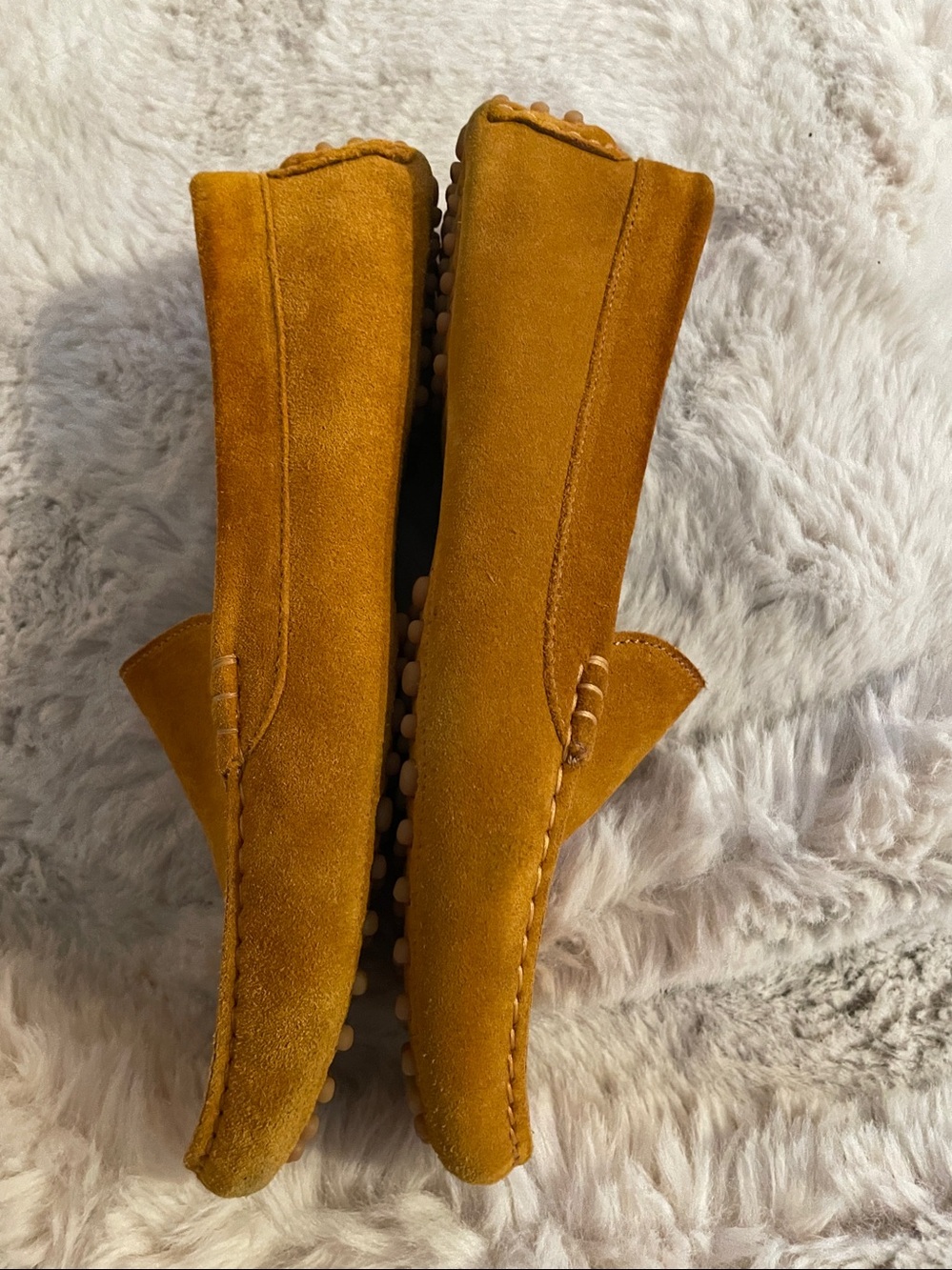 M. Gemi The Felize Suede Driving Shoes Sunflower Yellow 39.5 - Picture 5 of 9